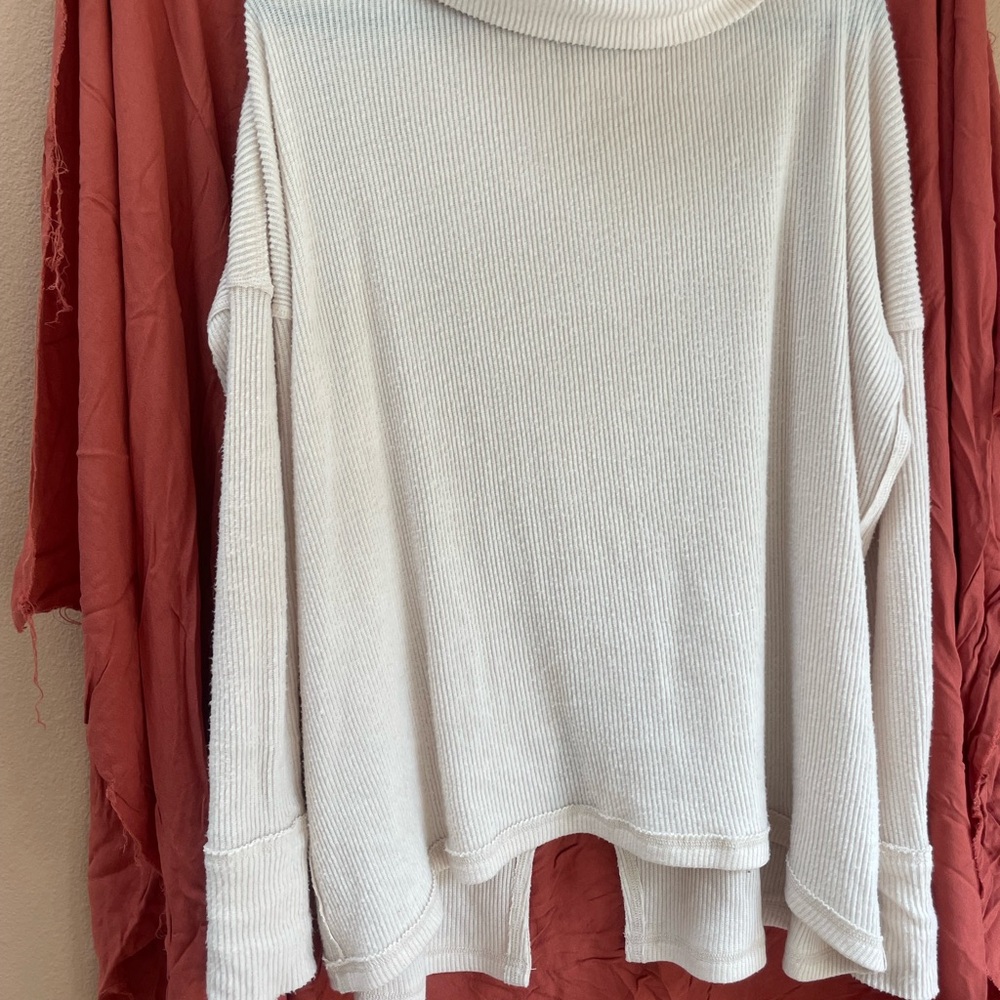 Cozy White Turtleneck Sweater